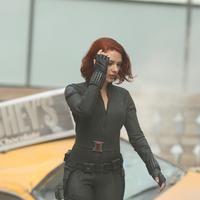 Scarlett Johansson on the film set of 'The Avengers' | Picture 69449